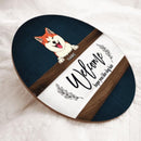 Welcome Hope You Like Dog Hair, Navy Wooden Door Hanger, Personalized Dog Breeds Door Sign, Dog Lovers Gifts