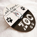 Welcome To Our Zoo, Wooden Door Hanger, Personalized Cat Breeds Door Sign, Gifts For Cat Lovers, Front Door Decor