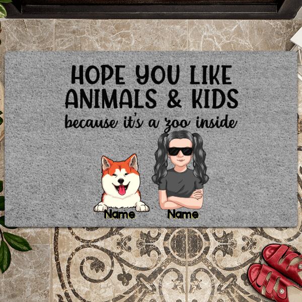 Hope You Like Dogs & Cats - Personalized Doormat