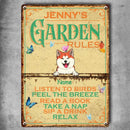 Metal Welcome To Garden Sign, Gifts For Pet Lovers, Listen To Birds, Feel The Breeze, Read A Book, Take A Nap