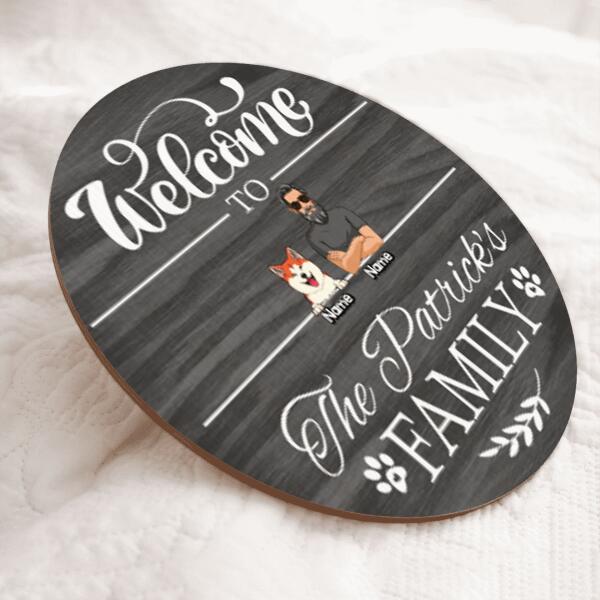 Welcome Door Signs, Gifts For Pet Lovers, Welcome To The Family Custom Wooden Signs, Custom Housewarming Gifts