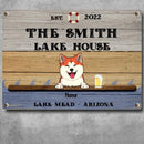 lake house decor Metal Lake House Sign, Gifts For Pet Lovers, Lake mead Arizona Welcome Signs, Custom Housewarming Gifts