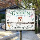 Metal Garden Sign, Gifts For Pet Lovers, A Labor Of Love Animal Personalized Housewarming Gifts