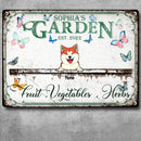 Metal Garden Sign, Gifts For Pet Lovers, Fruit Vegetables Herbs Animal Personalized Housewarming Gifts