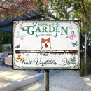 Metal Garden Sign, Gifts For Pet Lovers, Fruit Vegetables Herbs Animal Personalized Housewarming Gifts