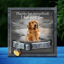 Personalized Pet Memorial Collar Sign, Pet Sympathy Gifts, Thanks For Everything I Had Great Time