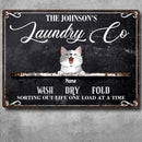 Metal Laundry Sign, Gifts For Pet Lovers, Sorting Out Life One Load At Time Personalized Housewarming Gifts
