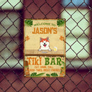 Metal Tiki Bar Signs, Gifts For Pet Lovers, Eat Drink Chill Good Times Great Friends Tropical Style Welcome Signs