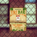 Metal Tiki Bar Signs, Gifts For Pet Lovers, Where The Laughter Is Free Tropical Style Welcome Signs