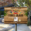 Metal Tiki Bar Signs, Gifts For Pet Lovers, Hawaiian Tiki Silhouettes Personalized Home Signs