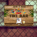 Metal Tiki Bar Signs, Gifts For Pet Lovers, Hawaiian Tiki Silhouettes Personalized Home Signs