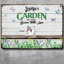 Metal Garden Sign, Gifts For Pet Lovers, Grown With Love Plant & Butterfly Personalized Housewarming Gifts