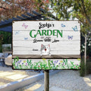 Metal Garden Sign, Gifts For Pet Lovers, Grown With Love Plant & Butterfly Personalized Housewarming Gifts
