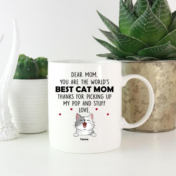 Personalized Cat Breeds Mug, Gifts For Cat Moms, Dear Mom You Are The World's Best Cat Mom
