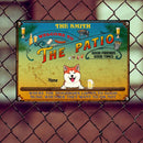 Metal Backyard Patio Signs, Gifts For Pet Lovers, Where The Neighbors Listen To Good Music Personalized Family Sign