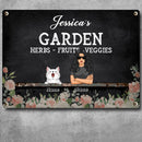 Metal Garden Sign, Gifts For Pet Lovers, Herbs Fruits Veggies Flower Personalized Home Sign