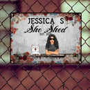 Metal Garden Sign, Gifts For Pet Lovers, She Shed Personalized Home Sign, Flower Vintage Signs