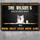Metal House Pub Signs, Gifts For Pet Lovers, Where Great Minds Drink Alike Welcome Signs