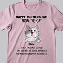 Personalized Cat Breed T-shirt, We Didn't Get You This Mug As We Don't Have Any Money, Funny Gifts For Mother's Day