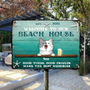 Metal Welcome Signs, Gifts For Pet Lovers, Welcome To Our Beach House Make The Best Memories