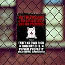 Warning Metal Yard Sign, Gifts For Dog Lovers, No Trespassing No Soliciting Dogs On Premises