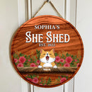 Custom Wooden Signs, Gifts For Pet Lovers, She Shed Guys By Invitation Only Flower Vintage Signs