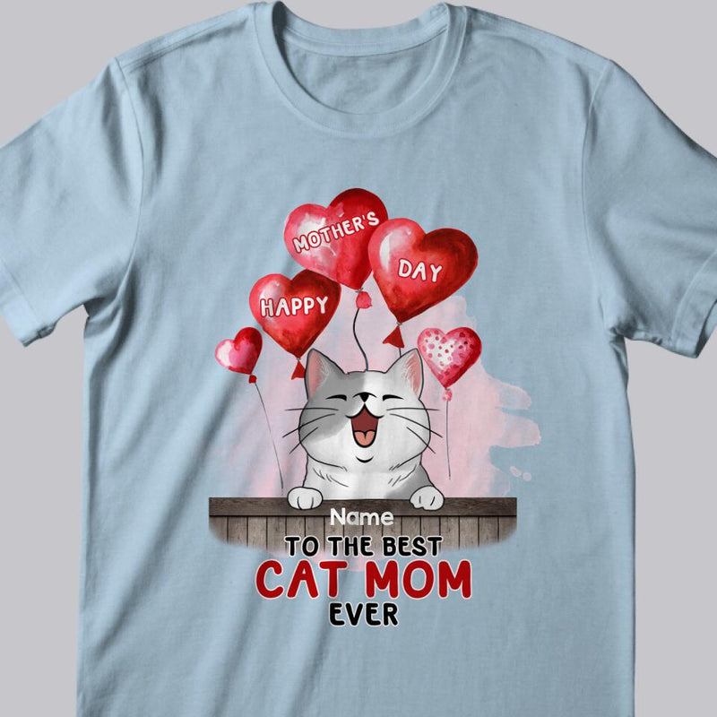 Personalized Cat Breeds T-shirt, Gifts For Mother's Day, To The Best Cat Mom Ever, T-shirt For Cat Moms