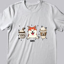 Mother's Day Personalized Dog Breed T-shirt, Gifts For Dog Moms, Ice Cream Or Coffee Dog Choice T-shirt