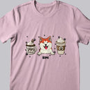Mother's Day Personalized Dog Breed T-shirt, Gifts For Dog Moms, Ice Cream Or Coffee Dog Choice T-shirt
