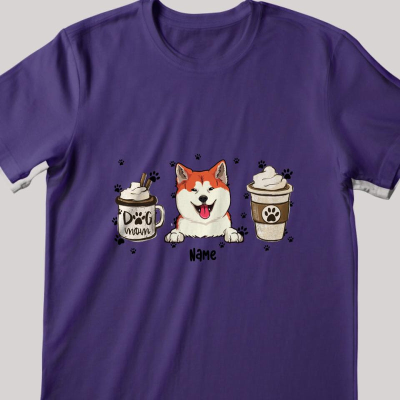 Mother's Day Personalized Dog Breed T-shirt, Gifts For Dog Moms, Ice Cream Or Coffee Dog Choice T-shirt