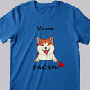 Mother's Day Personalized Dog Breed T-shirt, Gifts For Dog Moms, Dog Love Mom T-shirt