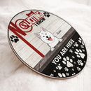 Custom Wooden Signs, Gifts For Dog Lovers, No Soliciting We Know You Are Here Retro Signs