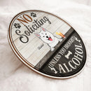 Custom Wooden Signs, Gifts For Dog Lovers, No Soliciting Unless You Brought Alcohol Retro Signs