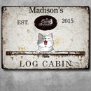 Metal Yard Sign, Gifts For Pet Lovers, Log Cabin Vintage Signs, Personalized Housewarming Gifts