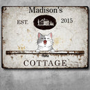 Metal Yard Sign, Gifts For Pet Lovers, Cottage Vintage Signs, Personalized Housewarming Gifts