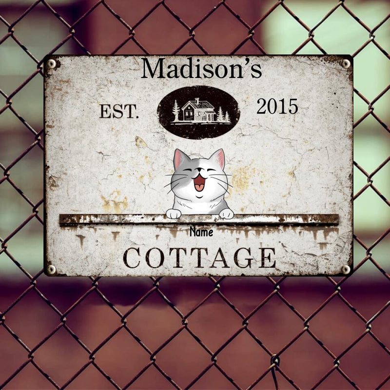 Metal Yard Sign, Gifts For Pet Lovers, Cottage Vintage Signs, Personalized Housewarming Gifts