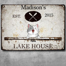 lake house decor Metal Lake House Sign, Gifts For Pet Lovers, Paddle Vintage Signs, Personalized Housewarming Gifts