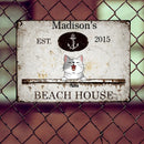 Metal Beach House Sign, Gifts For Pet Lovers, Anchor Vintage Signs, Personalized Housewarming Gifts