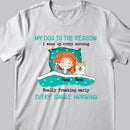Personalized Dog Breeds T-shirt, Gifts For Dog Moms, My Dogs Are The Reason I Wake Up Every Morning