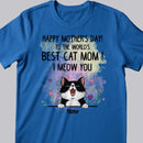 Mother Day Personalized Cat Breeds T-shirt, Gifts For Cat Moms, To The World's Best Cat Mom We Meow You