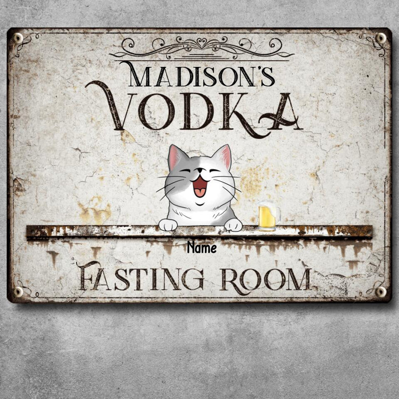 Metal Bar Signs, Gifts For Pet Lovers, Vodka Fasting Room Vintage Signs, Personalized Housewarming Gifts