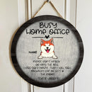 Custom Wooden Sign, Gifts For Dog Lovers, Busy Home Office Please Don't Knock Or Ring The Bell