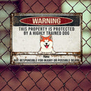 Metal Yard Sign, Gifts For Dog Lovers, Not Responsible For Injury Or Possible Death Funny Warning Signs