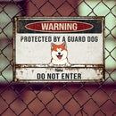Metal Yard Sign, Gifts For Dog Lovers, Protected By Guard Dogs Do Not Enter Funny Warning Signs