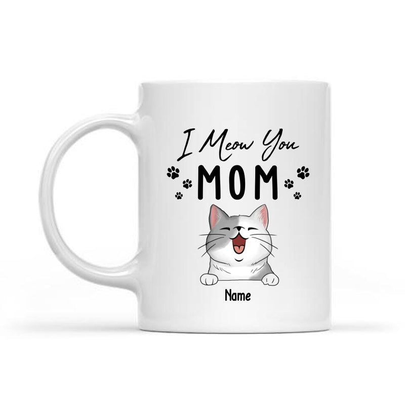 Mother's Day Personalized Cat Breeds White Mug, Gifts For Cat Moms, Mom We Meow You Mug