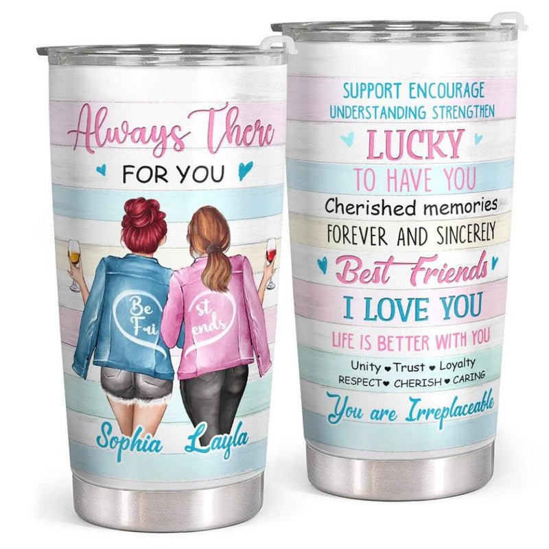 Lucky To Have You - Personalized Custom Tumbler - Christmas Birthday Gift For Best Friend, Bestie, BFF