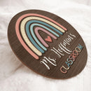 Personalized Name Teacher Signs For Door Decor - Christmas End Of The Year Teacher Gifts