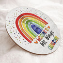 Personalized Teacher Door Hangers Welcome Sign Door Decor - Teacher Appreciation Week Gifts