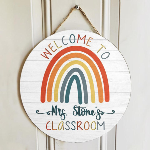 Personalized Teacher Name Signs For Door Decor - Best Teacher Appreciation Gifts Ideas