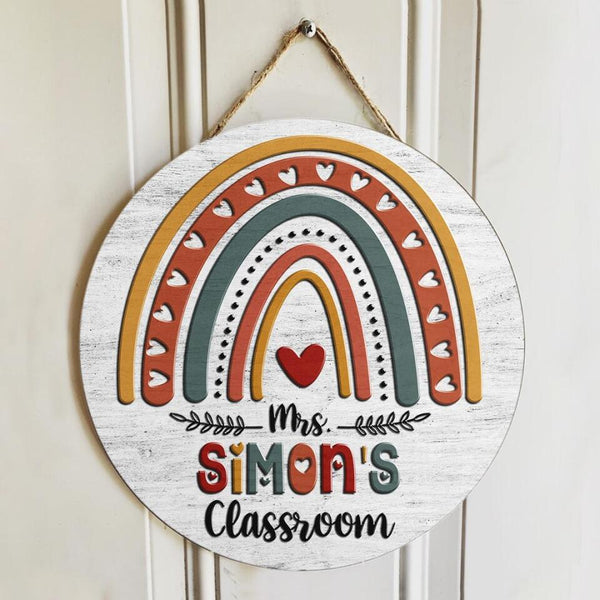 Personalized Teacher Name Signs For Door Decor - Best Teacher Appreciation Day Ideas